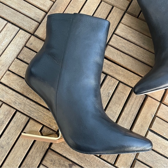 Cult Gaia- Black Kenna Leather Boots IT 36 / US 6 Minimal Trendy - Picture 5 of 12